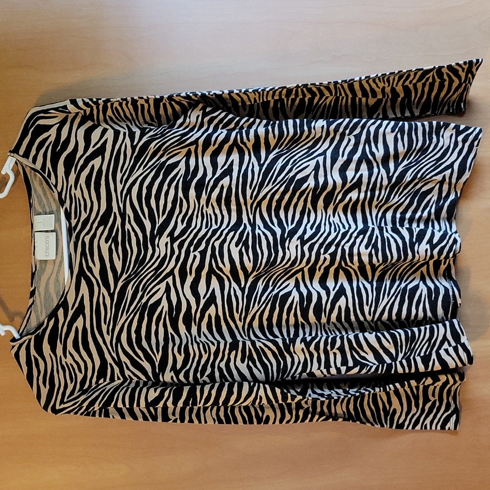 Chico's zebra print top